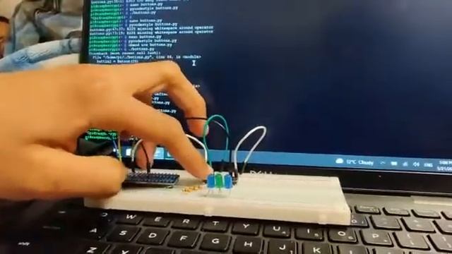 How to blink leds on different time interval using python program and 2 push buttons. смотреть онлайн