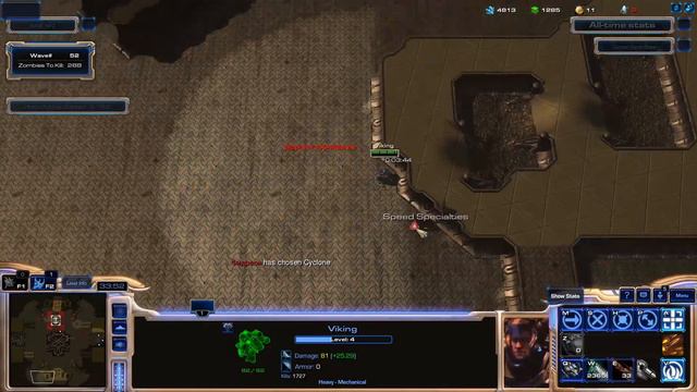Starcraft 2 Arcade THE GUNNER!/ Viking gameplay/ Zombie world Unity test ep #11 смотреть онлайн