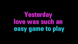 Yesterday Karaoke The Beatles - You Sing the Hits