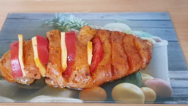 КУРИНОЕ ФИЛЕ В СОУСЕ С БАЗИЛИКОМ , ЗАПЕЧЁННЫЙ В ДУХОВКЕ--КАК СДЕЛАТЬ? смотреть онлайн