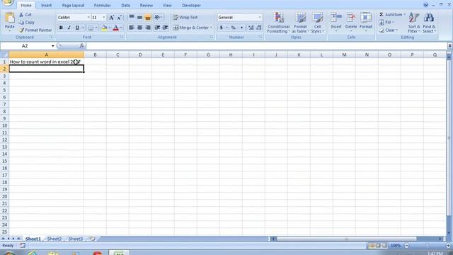 How to Count words in Excel 2007 смотреть онлайн
