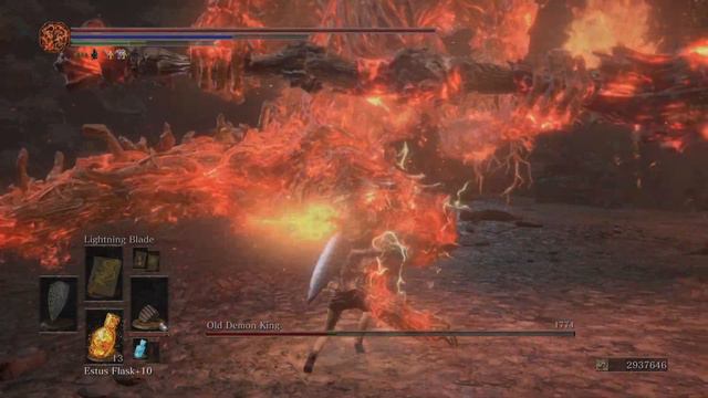 DARK SOULS III Old Demon King caestus's run смотреть онлайн