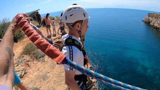18 09 Широков Дмитрий Фиолент 62м Прыжки с веревкой в Крыму Jump&Fly смотреть онлайн