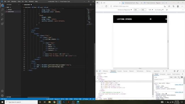 Html CSS & JavaScript using Responsive navbar | Navbar Create with Flexbox | #2 смотреть онлайн