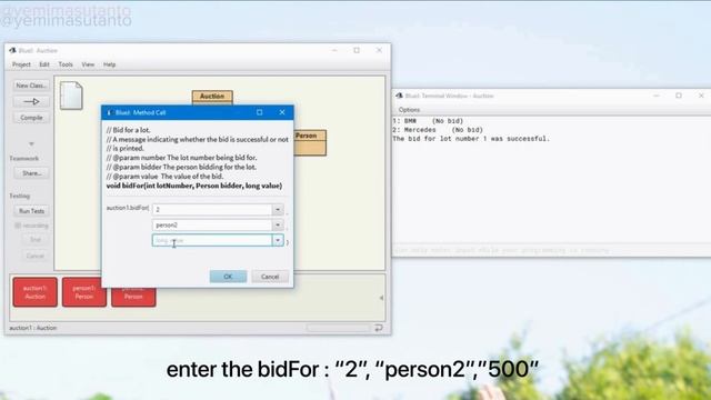 Implementation Auction Problem using Java Language on BlueJ смотреть онлайн