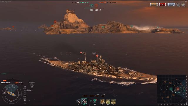 World of Warships. Отличный бой! Вместе с Getfun. Тирпиц. смотреть онлайн