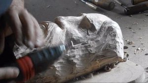 Резьба по дереву электро стамеской . Часть 2