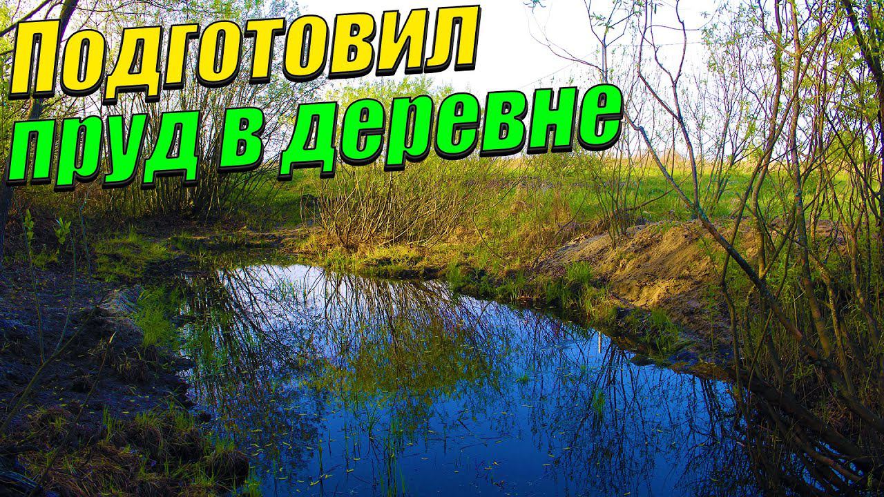 Окончательно подготовил пруд в деревне.[Спилил кусты, убрал кучу песка и мусор.] смотреть онлайн
