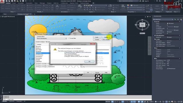 Linetype Manager (Диспетчер типов линий) — управление типами линий | урок AutoCAD | KatalProject смотреть онлайн