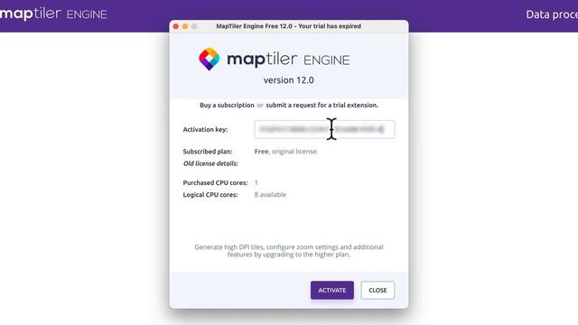 Activate and deactivate licence | MapTiler Engine смотреть онлайн