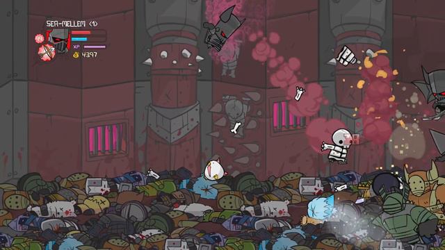 Castle Crashers Remastered Insane Mode Necromancer knight VS. Necromancer Boss смотреть онлайн