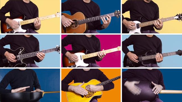Daft Punk - Get Lucky (1 MAN 9 GUITARS)