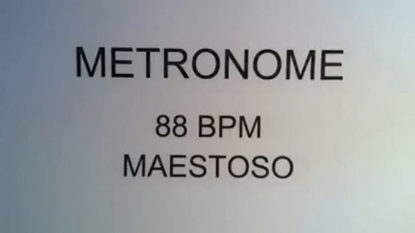 METRONOME 88 BPM MAESTOSO