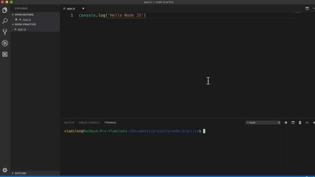 NodeJS. Быстрый старт. Урок №1. Как работать. (Владилен Минин - Webformyself) смотреть онлайн