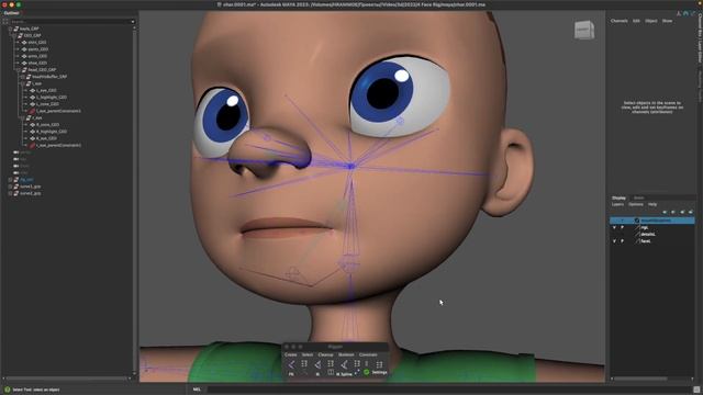 Basic Face Rigging in Maya using the Rigger смотреть онлайн
