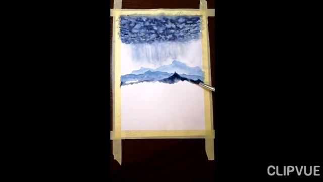 Малюємо гори/ painting mountain 🌲 смотреть онлайн