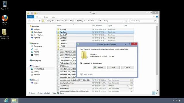 Deleting Temp Files in Windows 8 смотреть онлайн