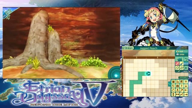 Etrian Odyssey V: Beyond The Myth (XIII) - 2nd Stratum, Jagged Reach смотреть онлайн