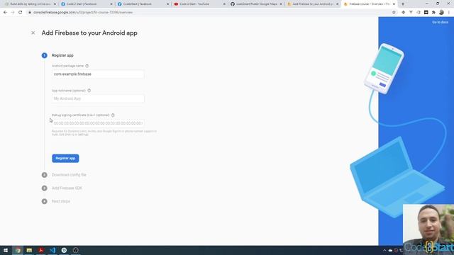 03- Create a new firebase project and add it to your Android project смотреть онлайн