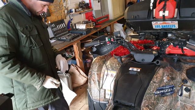 Ручки с подогревом на квадроцикл! Yamaha Grizzy 700! KOSO! смотреть онлайн