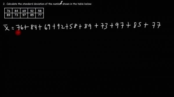 How To Calculate The Standard Deviation