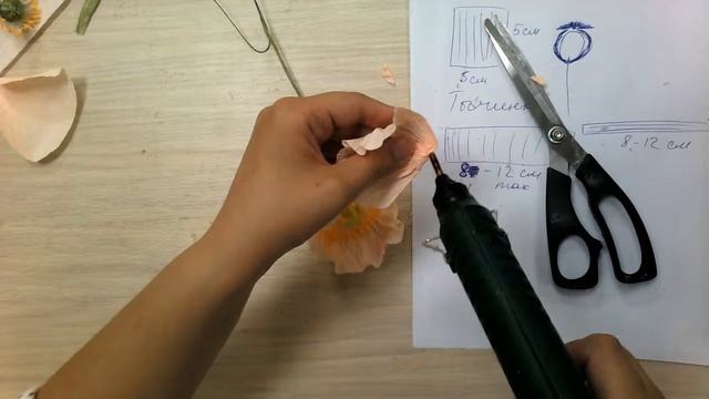 Бесплатный мастер-класс «Маковое поле», бумажная флористика. Мастер Наталья Дроздова. смотреть онлайн