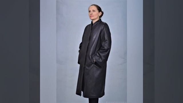 Женское кожаное пальто.Пошив кожаного пальто. смотреть онлайн