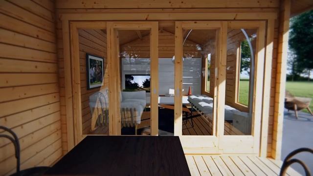 Дом деревянный из профилированного бруса 3х7 смотреть онлайн