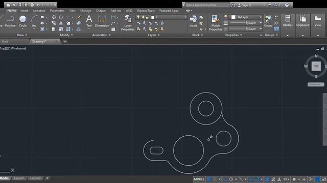 AutoCAD 18 2 Boyutlu Çizim Örnekleri смотреть онлайн