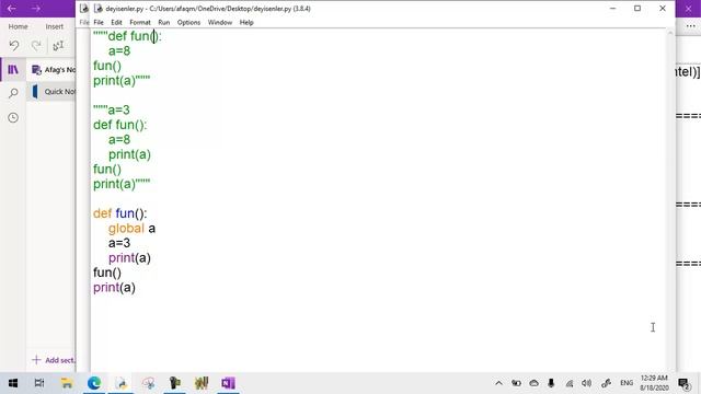 Python Dərs 11. Lokal və qlobal dəyişənlər. Lambda ifadələr смотреть онлайн
