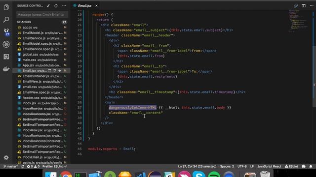 Building a React application - View email pt 18 смотреть онлайн