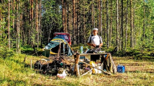 Поход летом на бывшую сплавную речку. Карелия. смотреть онлайн