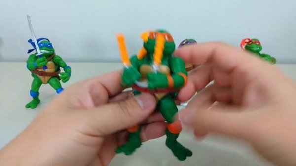 Bonecos As Tartarugas Ninja - Ninja Turtles 11cm - Raphael, Leonardo, Michelangelo, Donatello