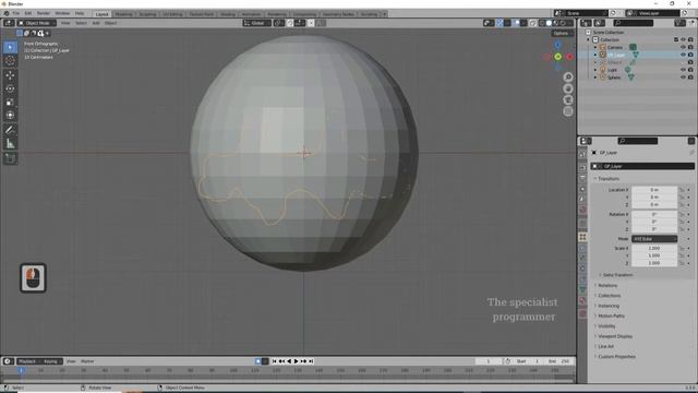 Grease Pencil Strokes to a Mesh in Blender / Blender tutorial смотреть онлайн