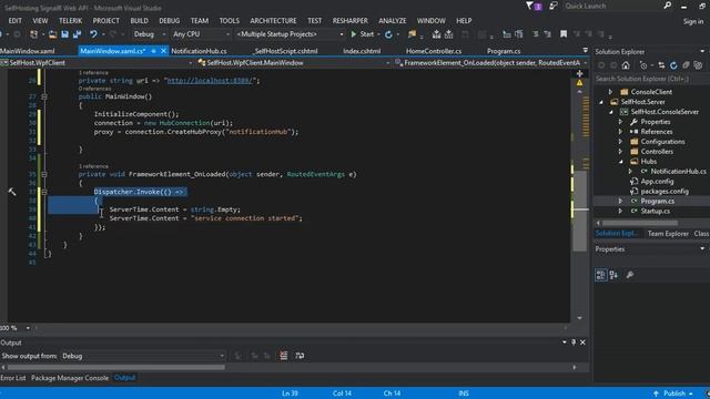 C# Self Hosting With SignalR and Web API (WPF Client) смотреть онлайн