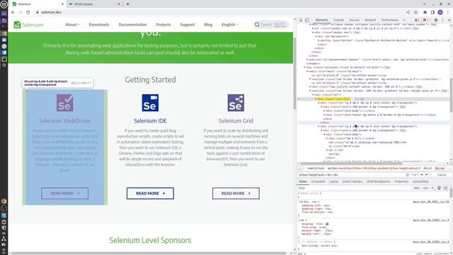 Селекторы работа с селекторами. Нахождение элементов с помощью Selenium.
