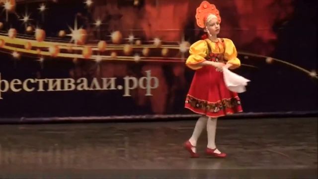 Карасева Альбина. Танец Калинка Хореографический фестиваль Золотое сечение 17 марта 2018 года смотреть онлайн