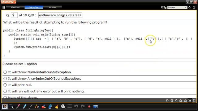 Java Multi-dimensional Arrays Tutorial (enthuware.ocajp.i.v8.2.987) смотреть онлайн