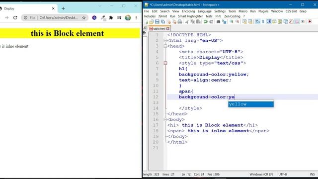20.CSS-Display||Part-20||Step by Step CSS Tutorials.. смотреть онлайн