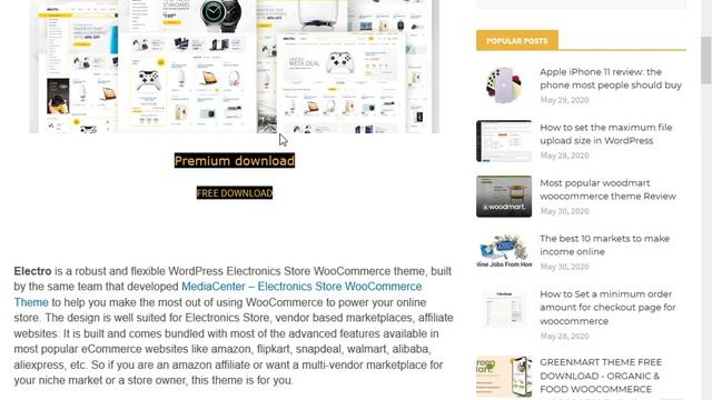 ELECTRO THEME FREE DOWNLOAD - ELECTRONICS STORE WOOCOMMERCE THEME смотреть онлайн