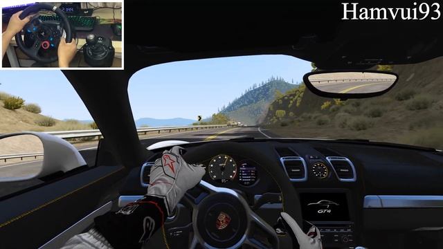 Assetto Corsa - Porsche Cayman GT4 | LA Canyons Cruise + Sound Mod | Logitech g29 | Gameplay смотреть онлайн