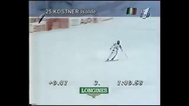 Warwara Zelenskaja wins downhill (Narvik 1996) смотреть онлайн