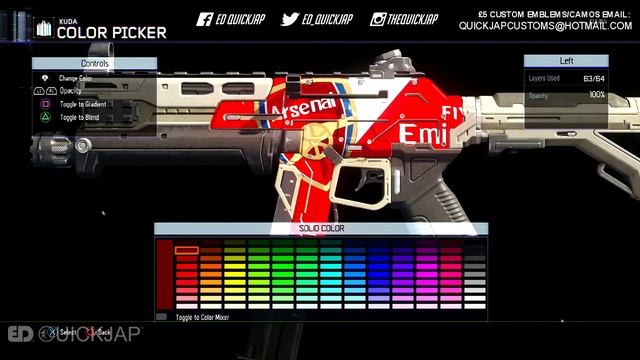 Black Ops 3: ARSENAL Paint Job Camo Tutorial (Emblem Attack 3) смотреть онлайн