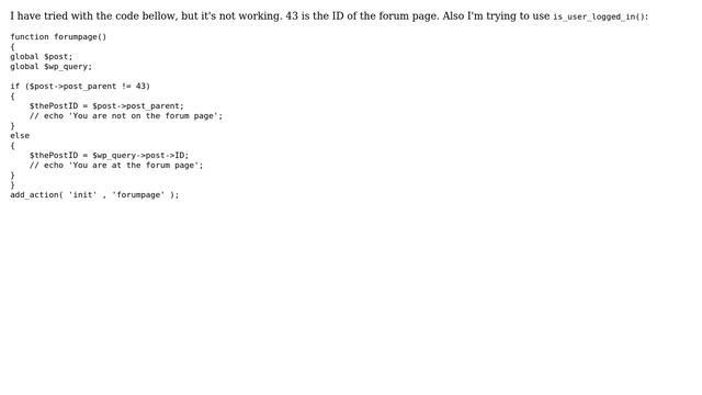 Wordpress: How to show parent pages on a specific page if user is logged in? смотреть онлайн