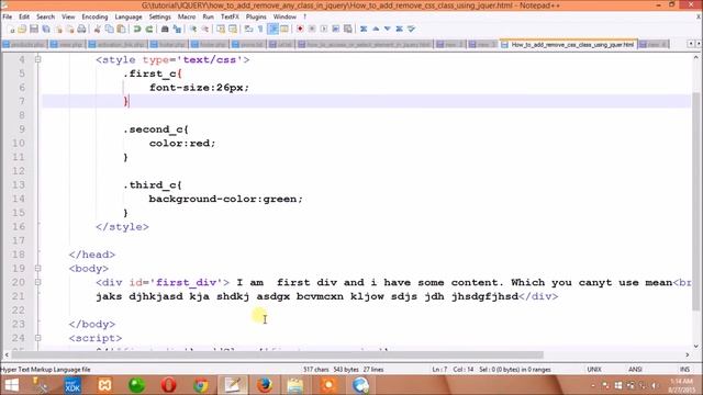 How to add or remove css class from html element using jquery - JQUERY TRAINING CLASSES смотреть онлайн