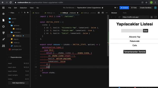 React Redux ile Yapılacaklar Listesi Yapımı смотреть онлайн