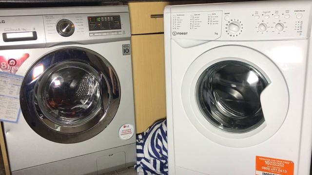 wash race #2 - LG F1496AD5 vs indesit IWC71252W - wool 40 смотреть онлайн