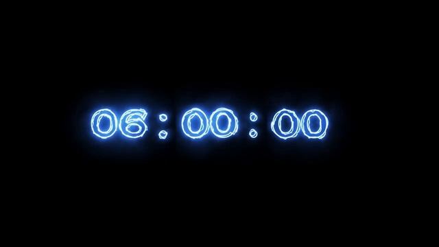 Неоновый таймер - 12 часов (обратный отсчет) смотреть онлайн