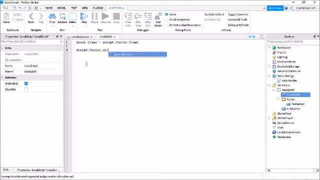 How to make a simple roblox kick gui смотреть онлайн