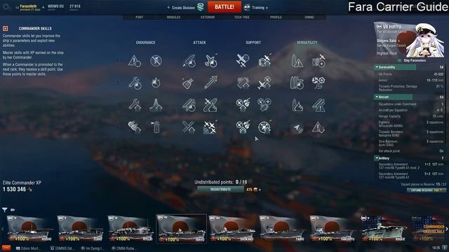 Fara Carrier Guide - Episode 3 Part 1/2 IJN Ship & Commander Setup смотреть онлайн